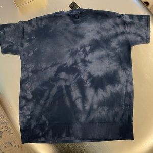 Banana Republic cotton tie dyed blue sweater, NWT